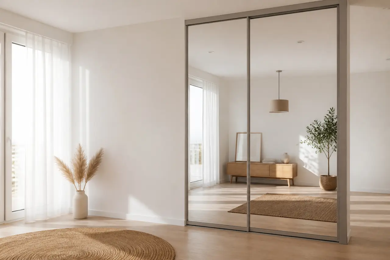 Porte coulissante miroir : dimensions, profils et prix à vérifier avant d’acheter