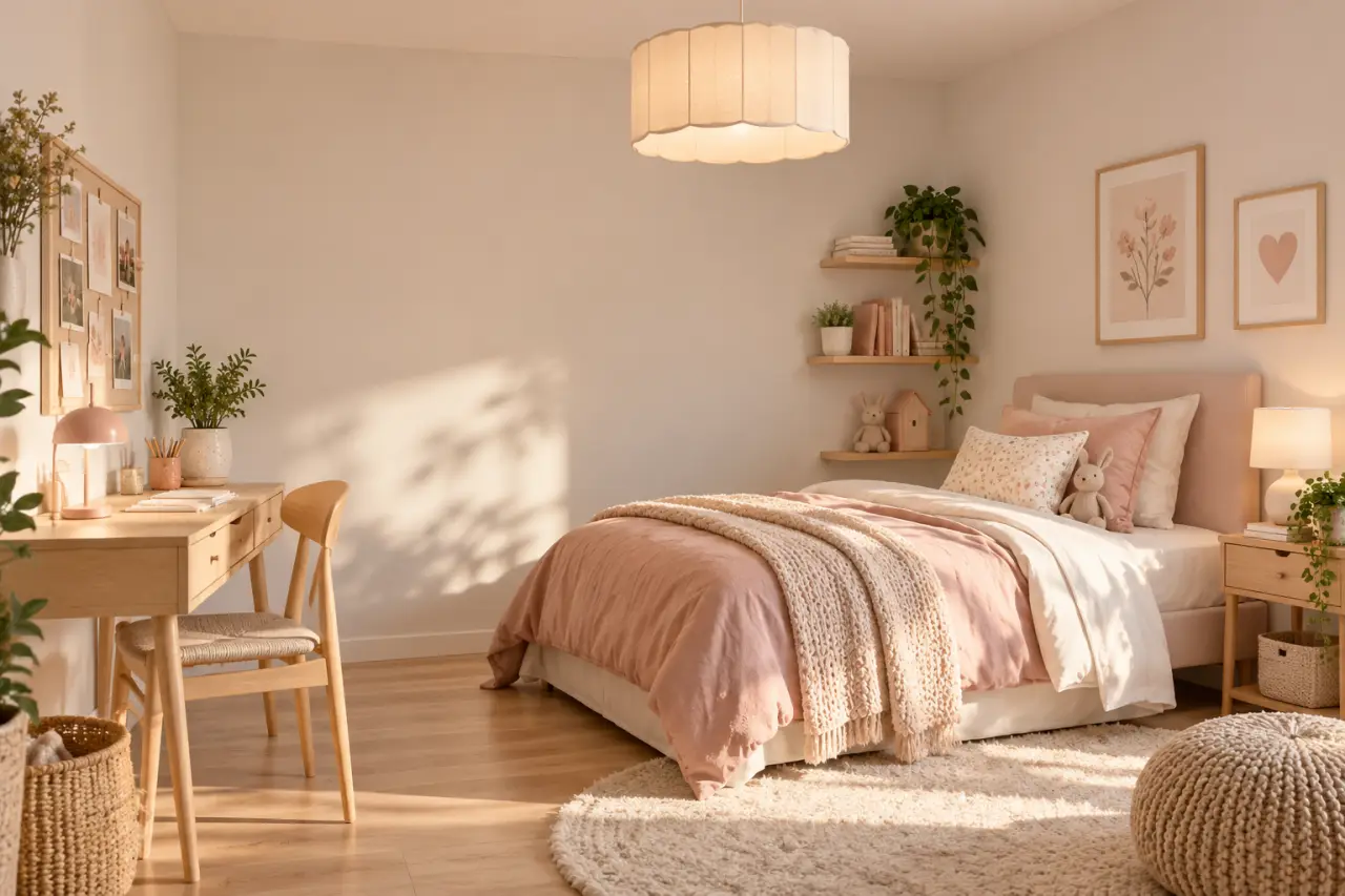 Quel lustre pour une chambre de fille : style, lumière et sécurité réunis