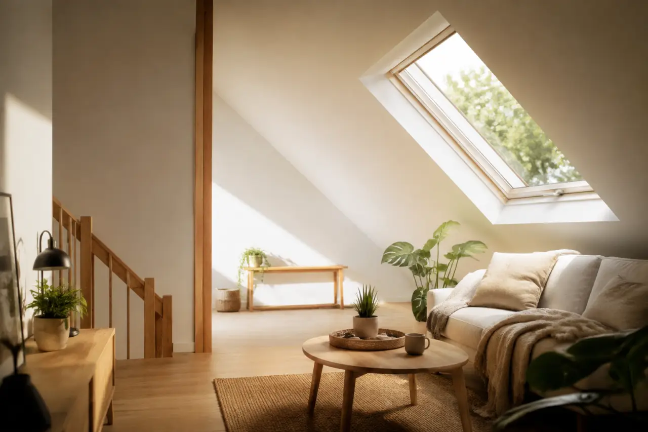 Pente minimum pour un Velux : 15° pour un modèle standard, 0° à 15° pour les toits plats
