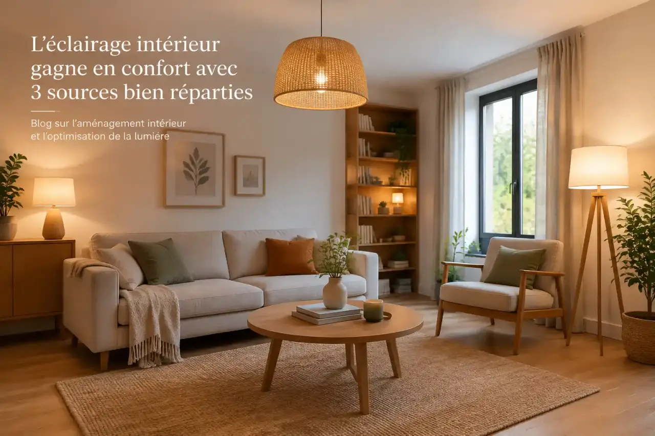 L’éclairage intérieur gagne en confort avec 3 sources bien réparties
